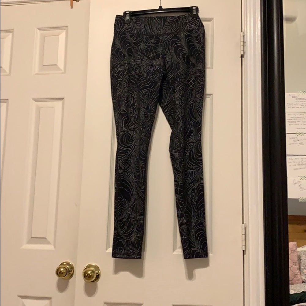 Black Dotted Leggings